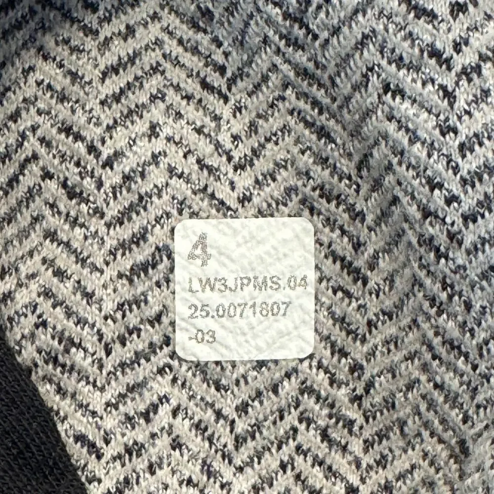 Lululemon Define Jacket Heathered Herringbone Gray/Black Size 4, Style LW3JPMS